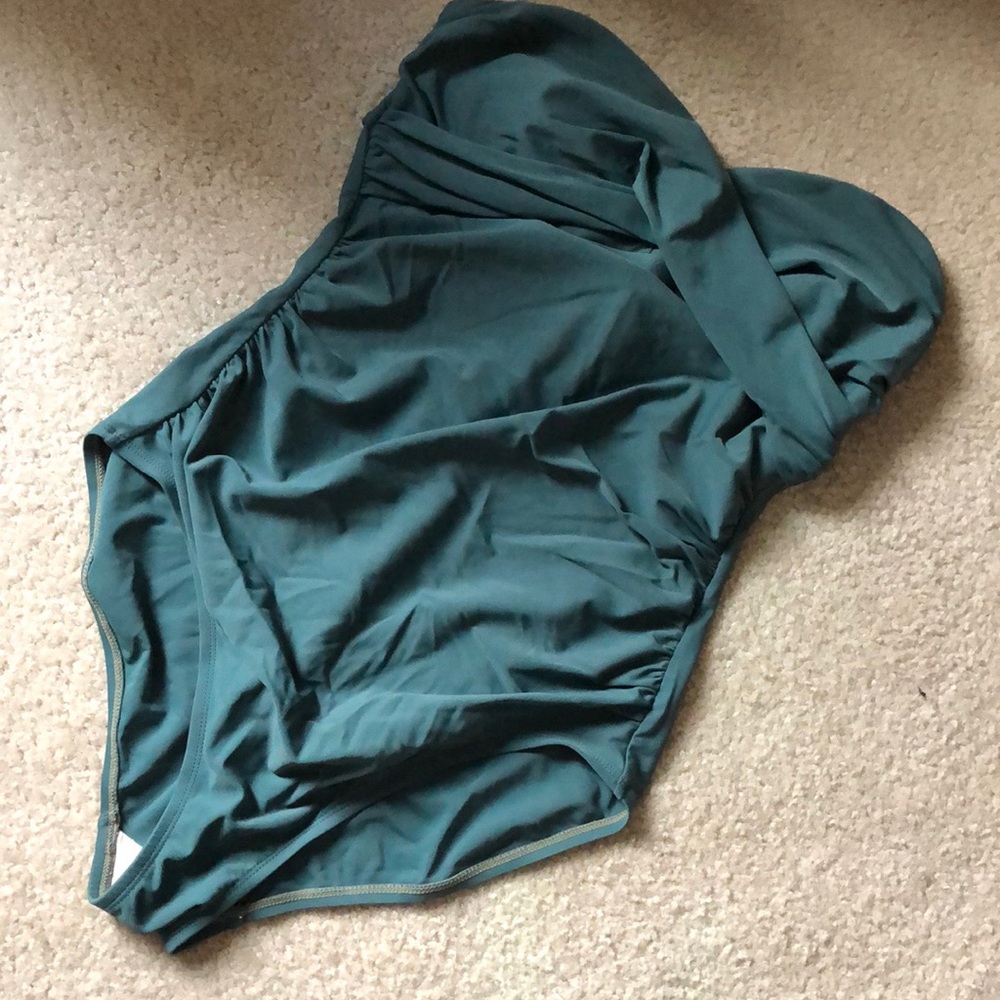 Women’s swimsuit with cut out back detail